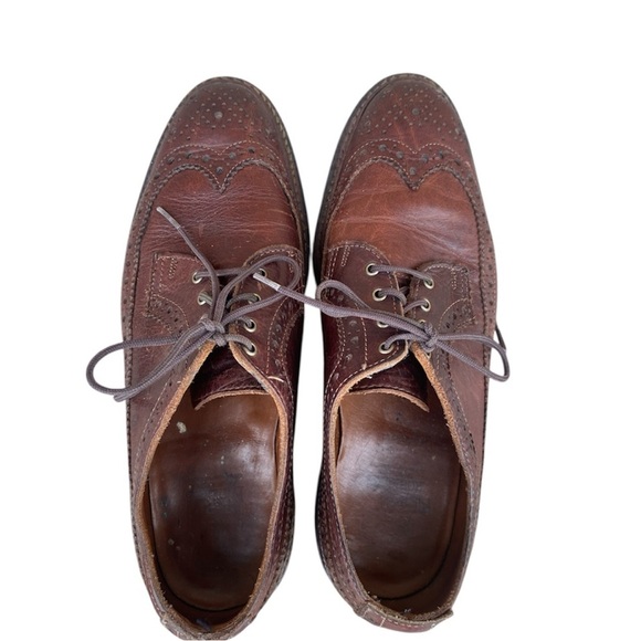 Allen Edmonds Wingtip Oxford Shoes – Brown Leather – Made in USA SZ 9 main image 8